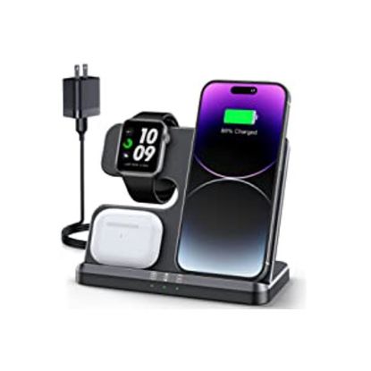 Wireless Charging Station 3 in 1 Wireless Charger for iPhone 14 13 12 11 Pro Max/X/8 Charging Station