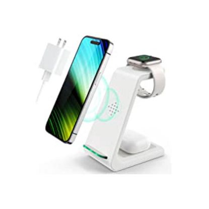 Wireless Charging Station,3 in 1 Fast Charging Station,Wireless Charger Stand for iPhone 14/13/12/11 Pro Max/X/Xs Max/8/8 Plus