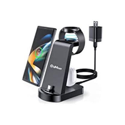 Charging Station for Samsung Multiple Devices,3 in 1 Fast Charging Stand for Galaxy S23 ultra/S22/S21